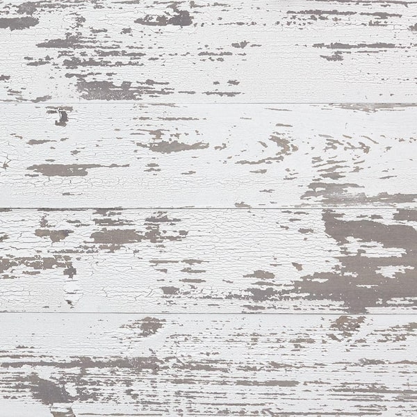 Wall Paneling Set Vertical Planks Weathered Whitewash Farmhouse Style