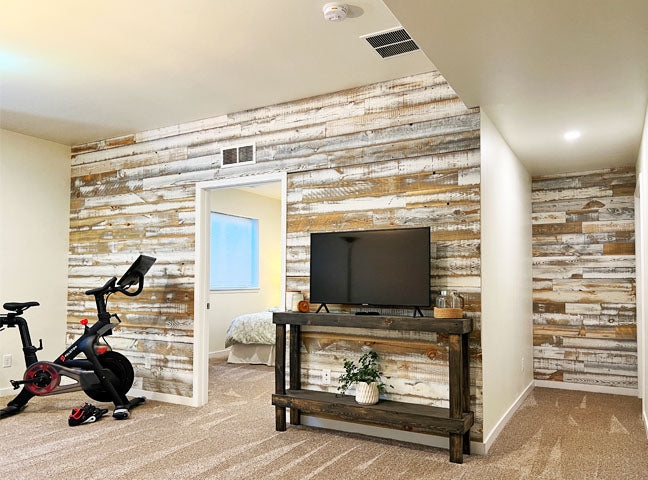 Wall Paneling Weathered Texture Horizontal Reclaimed Planks Coastal