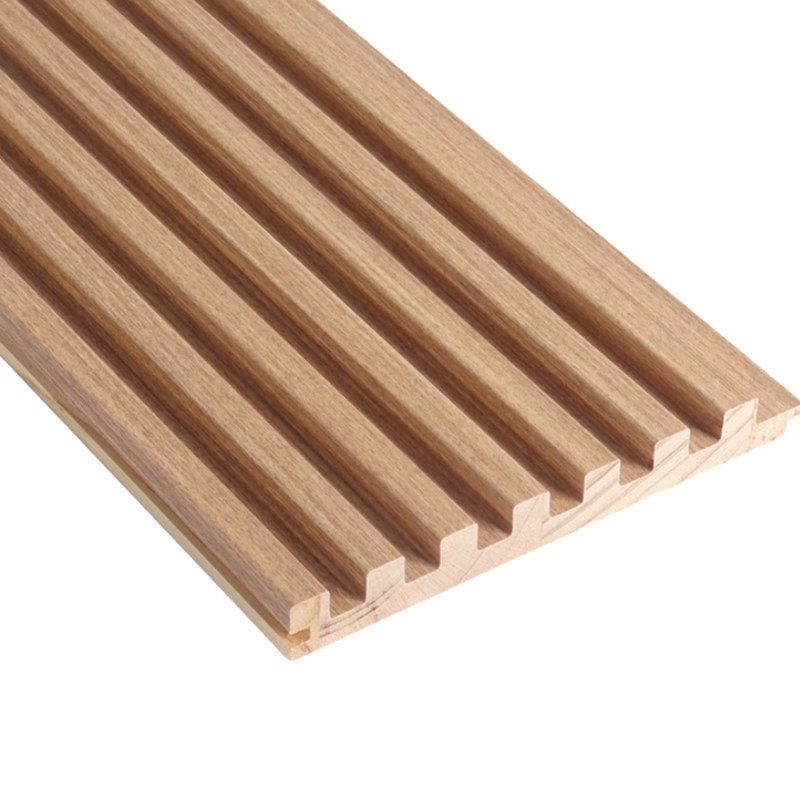 Wall Panels Blonde Wood Finish Vertical Slats Seamless Scandi