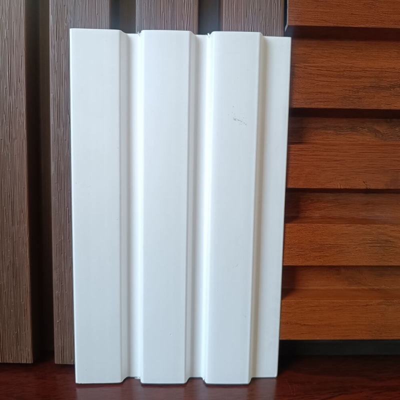 White Paintable Fluted Wall Paneling Vertical Japandi Style