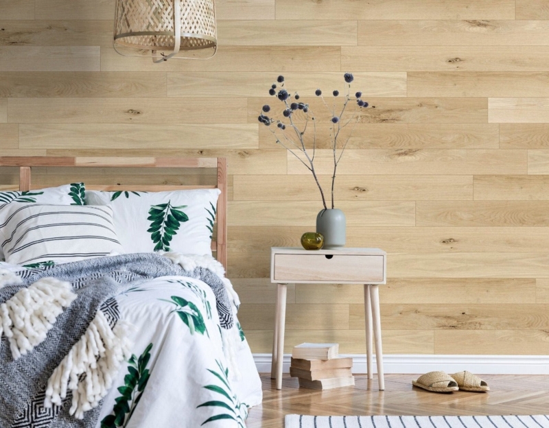 Wood Planks Raw Unfinished Look Visible Grain Knot Details