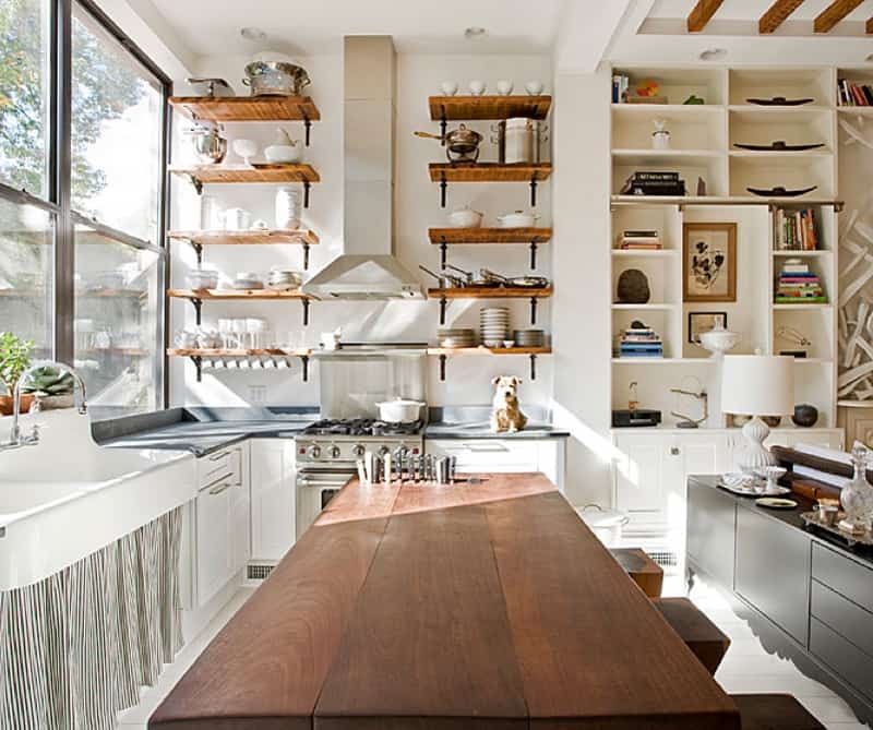 35 Bright Ideas for Incorporating Open Shelves in Kitchen