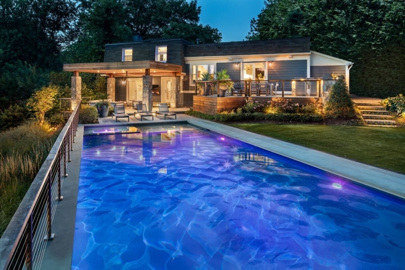 A Small Backyard Pool Idea That Maximized Space and Minimized Cost -  Surrounds Landscaping