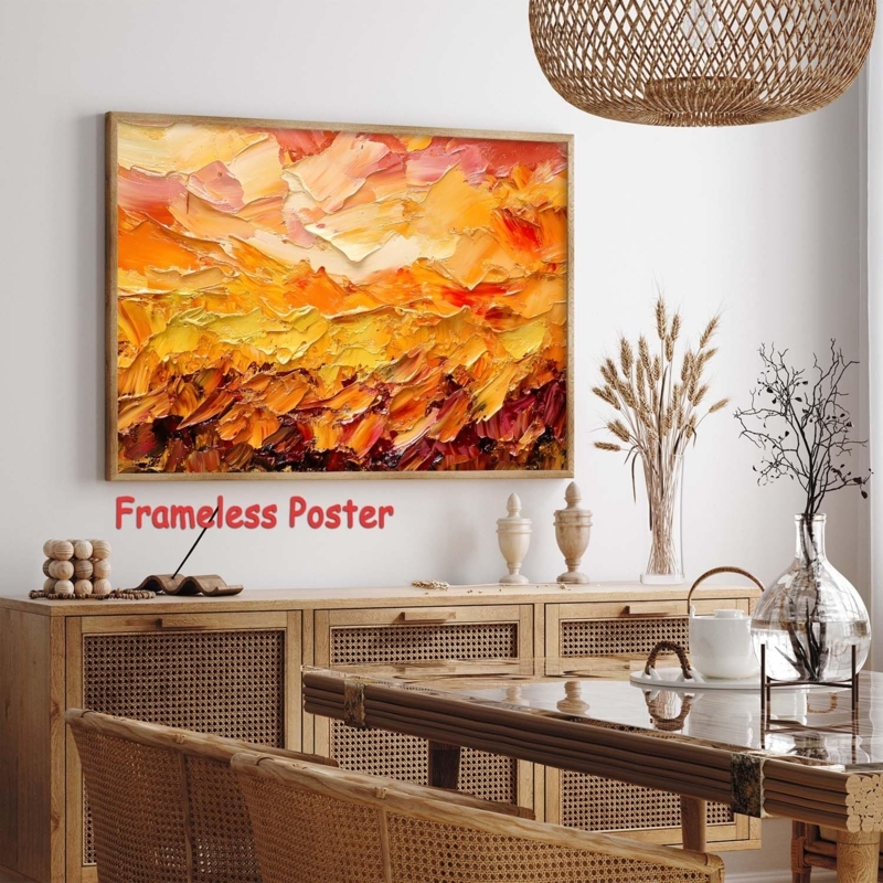 Abstract Textured Wall Art Impasto Style for Organic Modern Decor