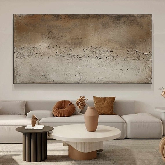 Abstract Textured Wall Art Wabi Sabi Impasto Canvas
