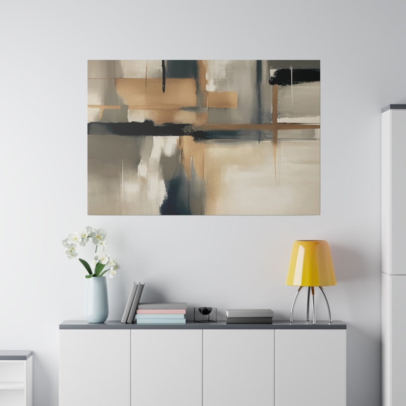 Abstract Wall Art Large Canvas Painterly Color Blocking
