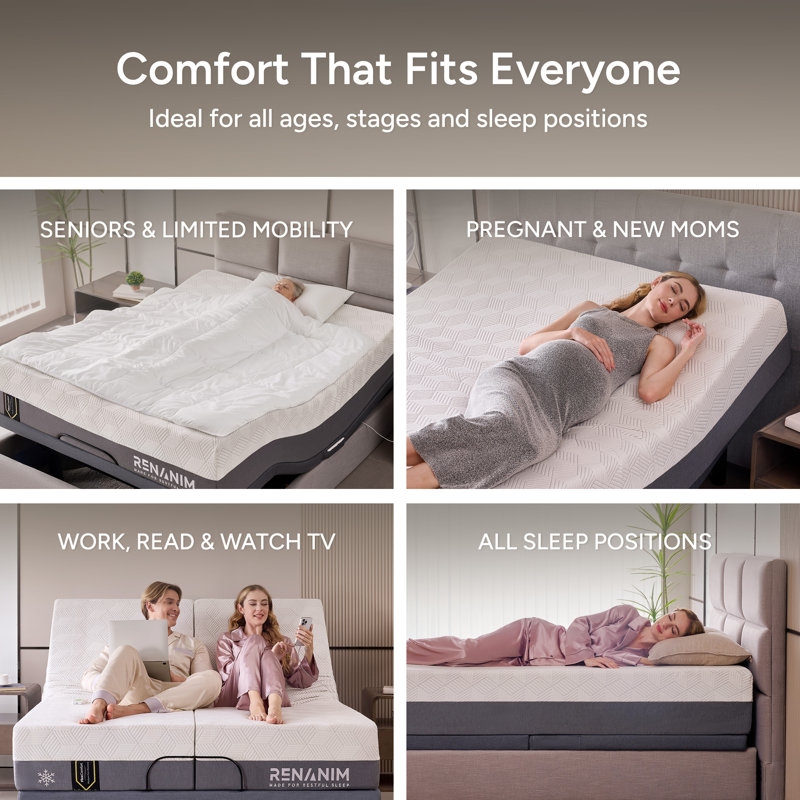 Adjustable Split King Bed Set with Independent Adjustment Features