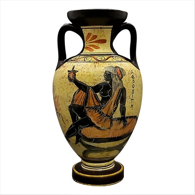 Amphora Aphrodite Inscription Black Figure Pottery Style
