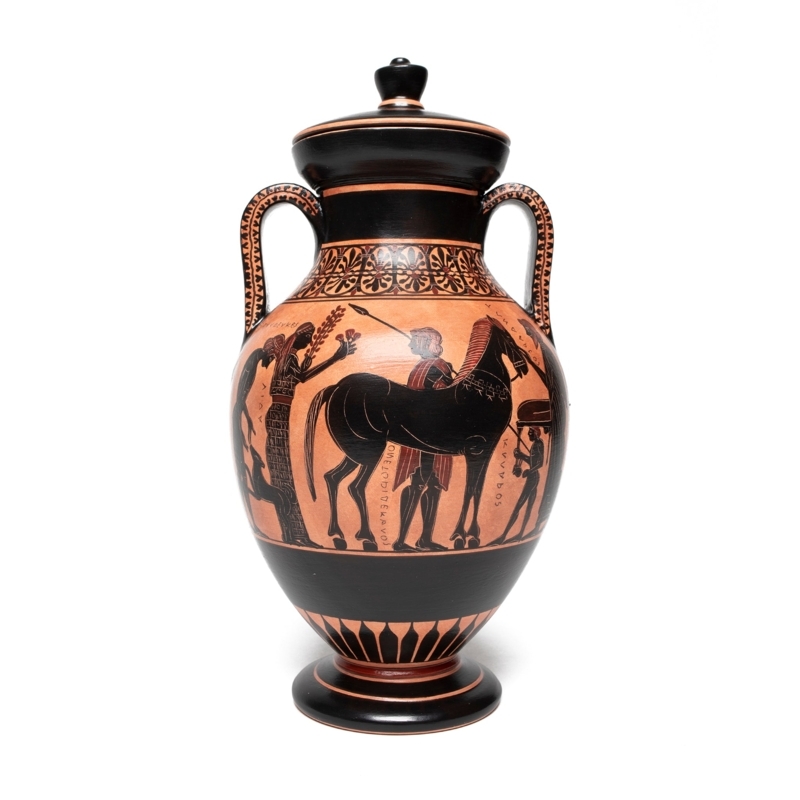 Amphora Vase Belly Amphora Shape Ancient Greek Black Figure