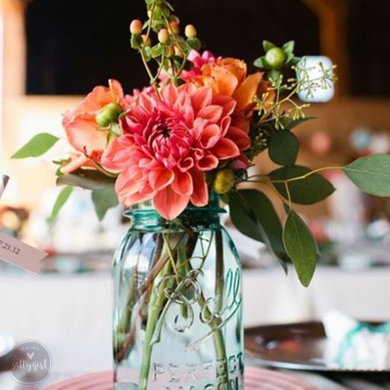 Antique Glass Bottle Mason Jar Vases | Event & Wedding Rentals - Shipped