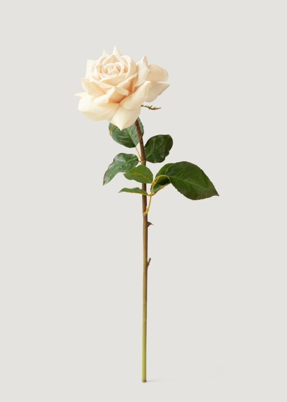 Artificial Flower: Real Touch Petals, Duchess Rose Shape, Long Stem
