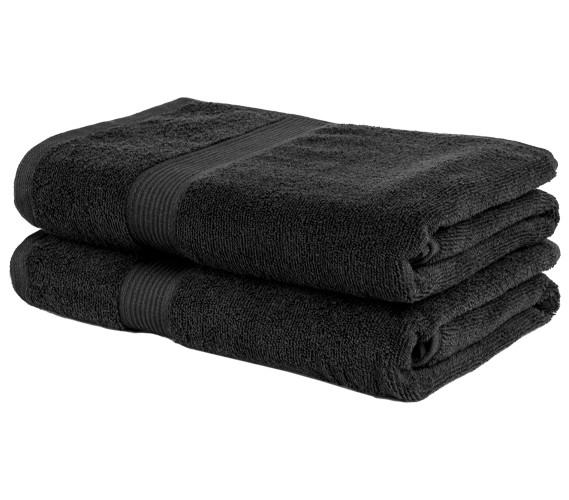 Bath Towel, Draped Display with Geometric Pattern for Minimalist Linens