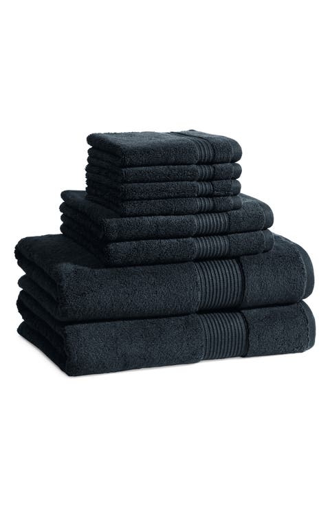 Bath Towel, Monochromatic Stack Terry Cloth for Modern Neutral Styling