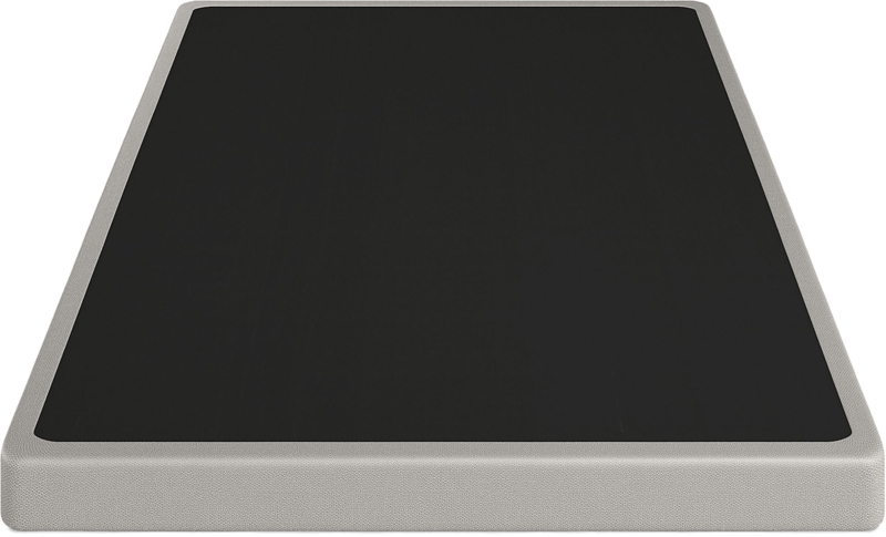 Bed Foundation: Gray Woven Sides and Black Non-Slip Mattress Base