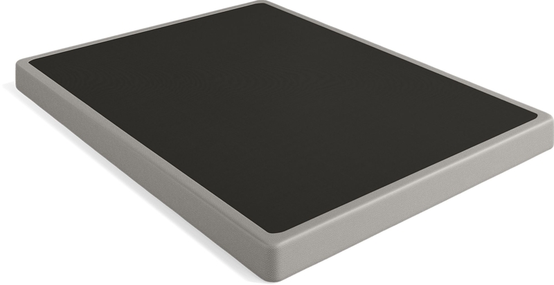 Bed Foundation: Modern Minimalist Two Tone Charcoal and Grey Design