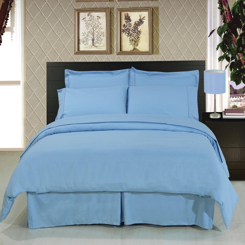 Bedding Set Navy Blue White Striped Pattern Coastal Traditional
