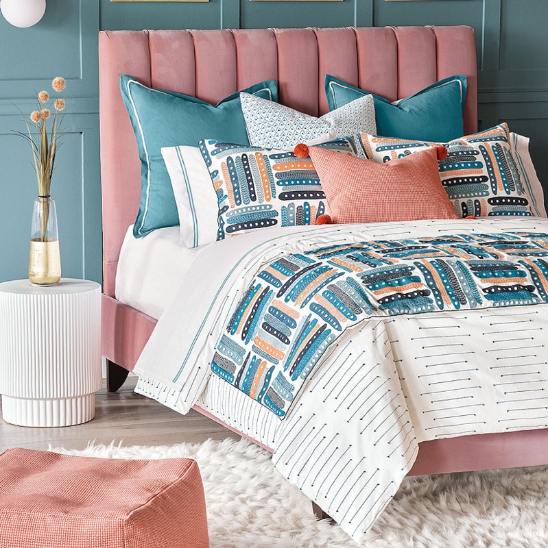 Bedding Set Pastel Luxury Quilted Bedding with Diamond Quilting