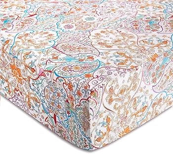 Bedding Set: Turquoise Paisley Hippie Chic Patterned Sheets