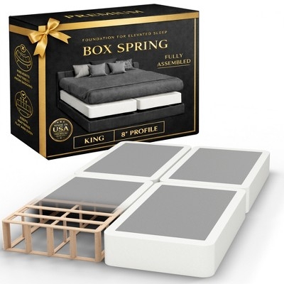 Box Spring Split Design Wood Slat Frame Eight Inch Profile