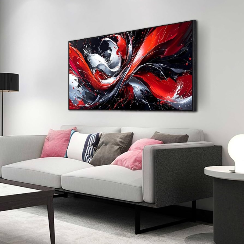 Canvas Art Dynamic Fluid Motion Oversized Abstract Decor
