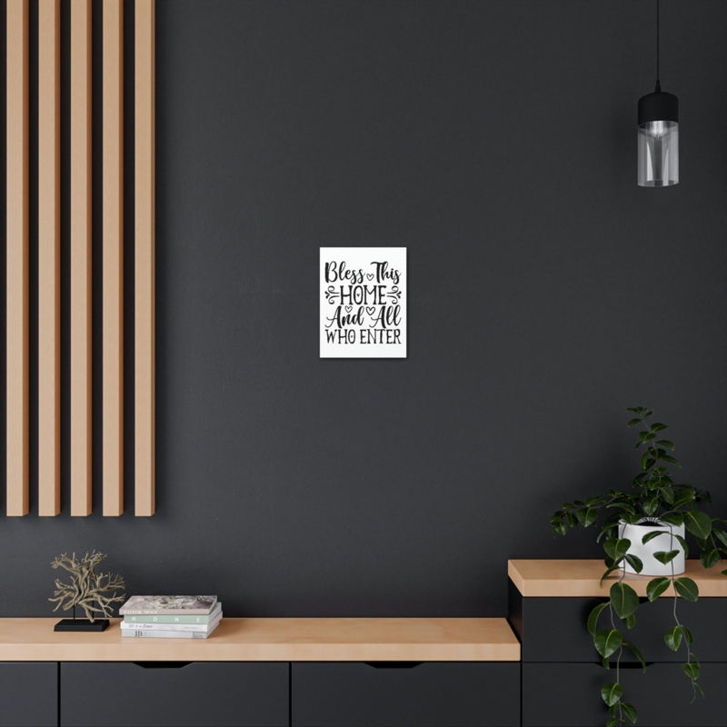 Canvas Wall Art Typography Design Black and White Minimalist Christian