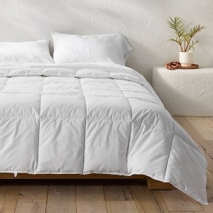 Comforter: Sand Beige Hue, Matte Finish, Sand Beige Box Stitch Comforter