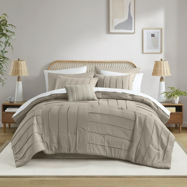 Comforter Set Grey Washed Stone Texture Mottled Pattern Modern