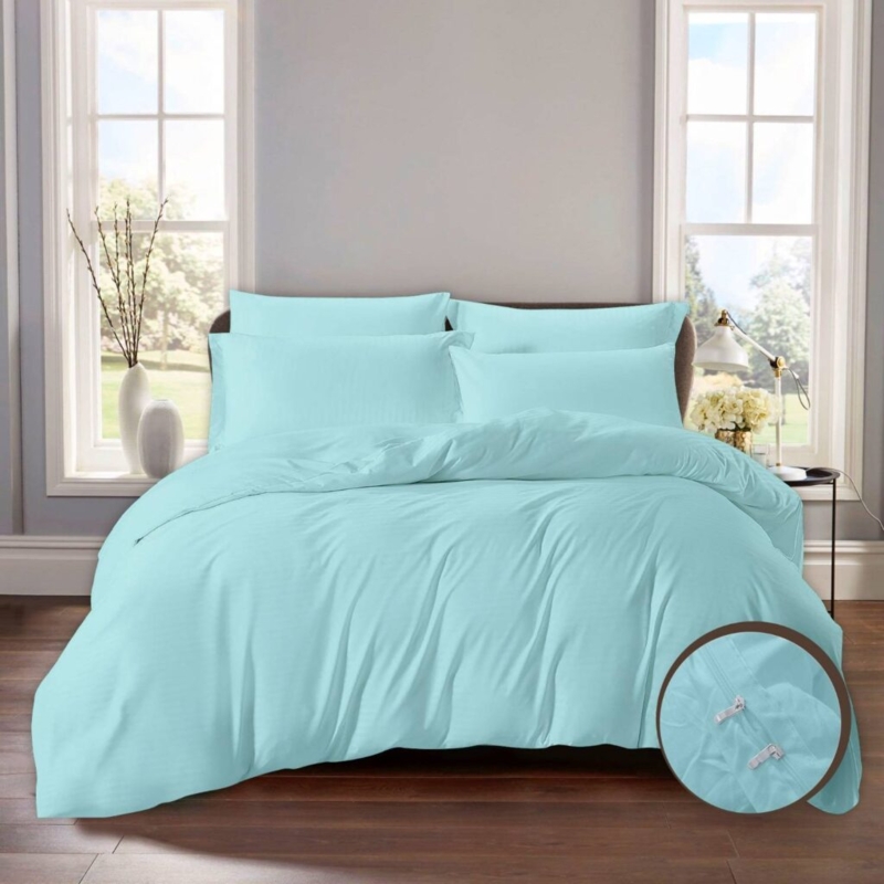 Comforter Set in Warm Tan with Tactile Waffle Weave Texture
