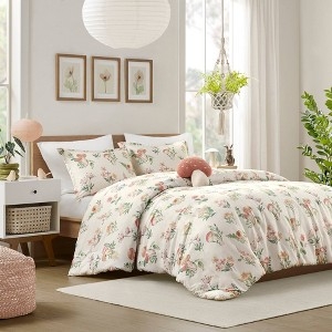 Comforter Set with Mushroom Motif: Whimsical Mushroom Garden Bedding