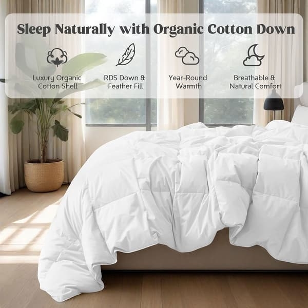 Comforter White Box Stitch Quilting Plush Scandinavian Bedding