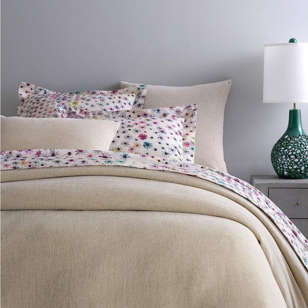 Duvet Cover White Raised Chenille Texture Nubby Surface Modern Farmhouse