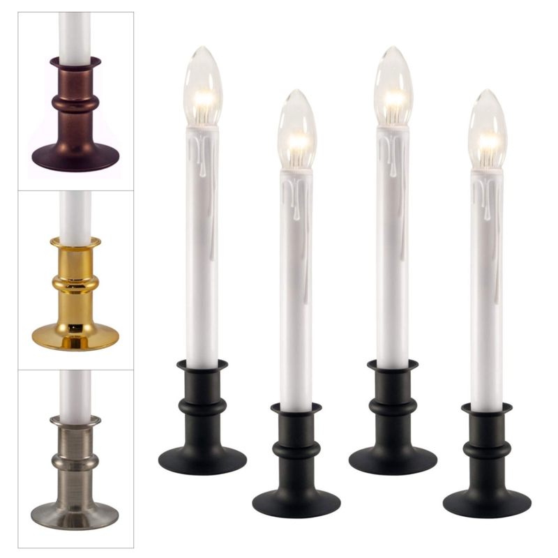 Electric Window Candles Faux Dripping Wax Adjustable Height