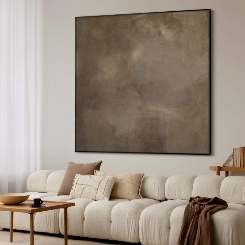 Extra Large Abstract Artwork Textured Mottled Canvas