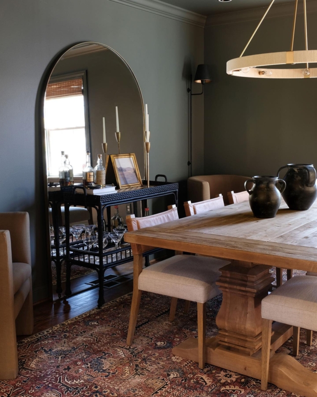 Floor Mirror Extra Large Scale Arched Silhouette Leaning