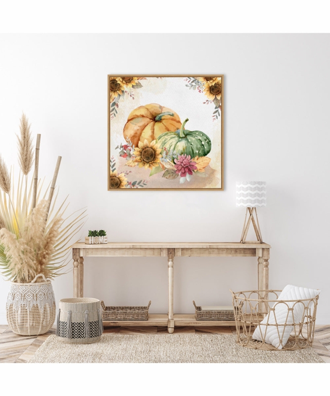 Framed Wall Art: Autumn Harvest Theme, Modern Farmhouse Decor