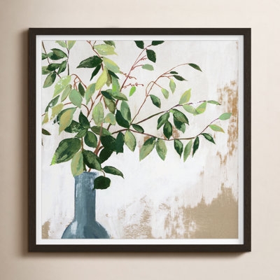 Framed Wall Art Rustic Botanical Painterly Style | Farmhouse Decor