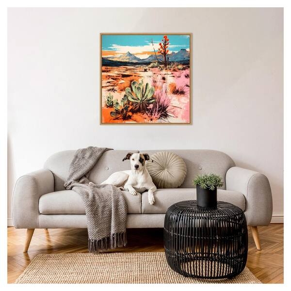 Framed Wall Art: Vibrant Desert Palette, Southwestern Style