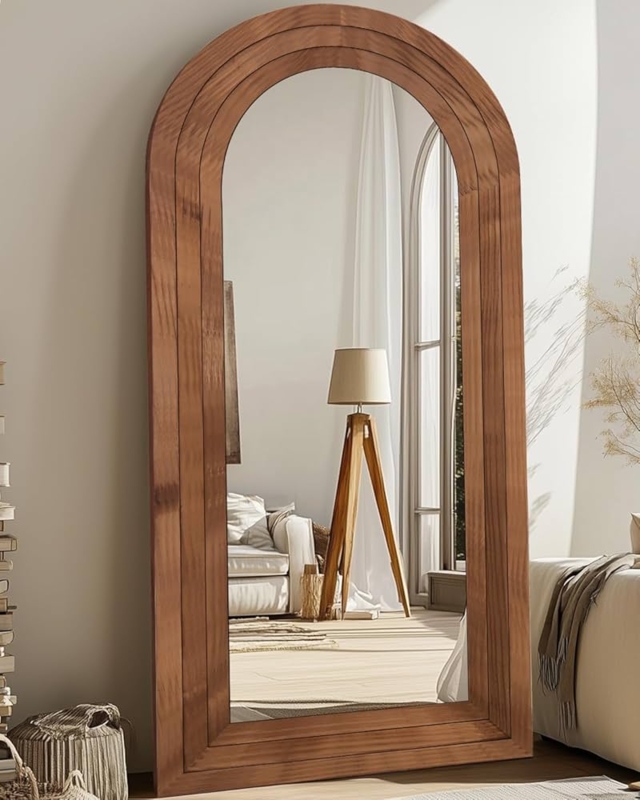 Full Length Mirror Triple Layered Arch Extra Wide Frame Minimalist