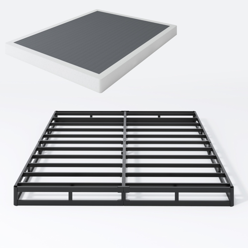 Full Size Low Profile Foundation with Ribbed Top Surface