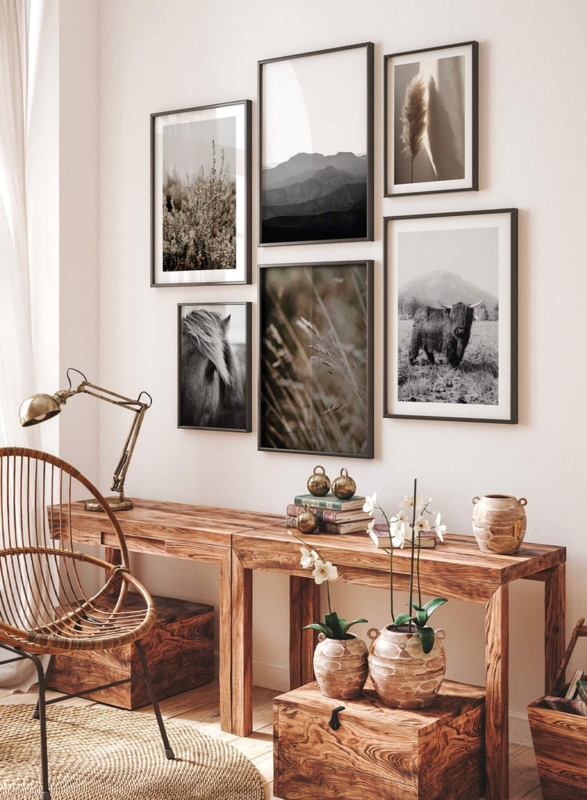 Gallery Wall Set Farmhouse Gallery Wall Nature Prints Earthy Style