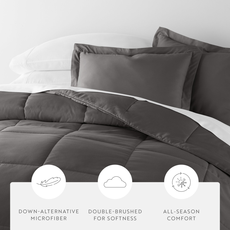 Grey and White Bedding Set with Trellis Pattern Contemporary Style