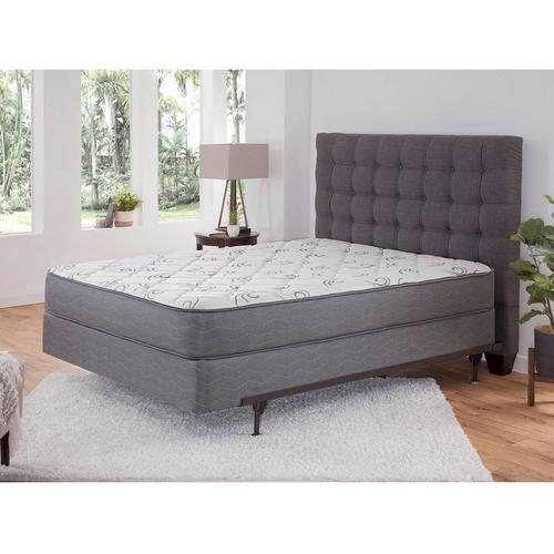 Grey Tight Top Mattress Set with Wavy Quilted Side Panels