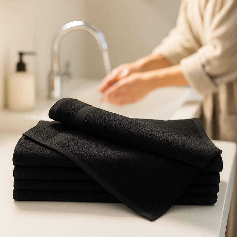 Hand Towel, Hanging Loop Terry Cloth for Sophisticated Styling