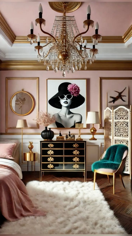 Hollywood Regency Bedroom