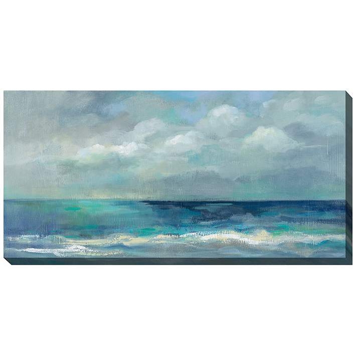 Horizontal Coastal Wall Art: Extra Wide Orientation, Impressionist Seascape