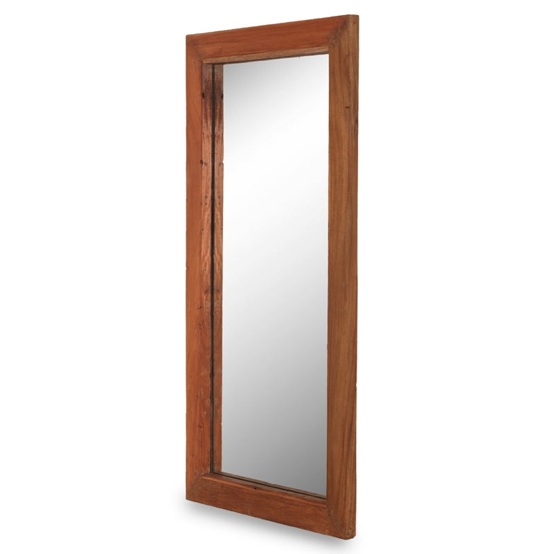 Industrial Style Full Length Mirror Reclaimed Wood Frame