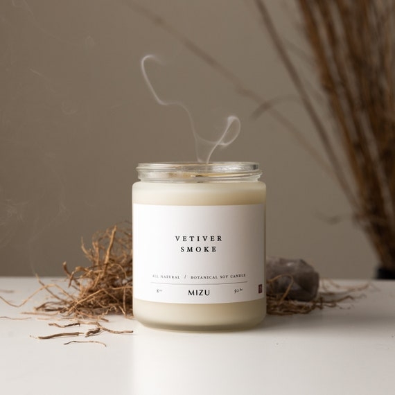 Jar Candle Vetiver Roots Rising Smoke Botanical Soy Wax Apothecary
