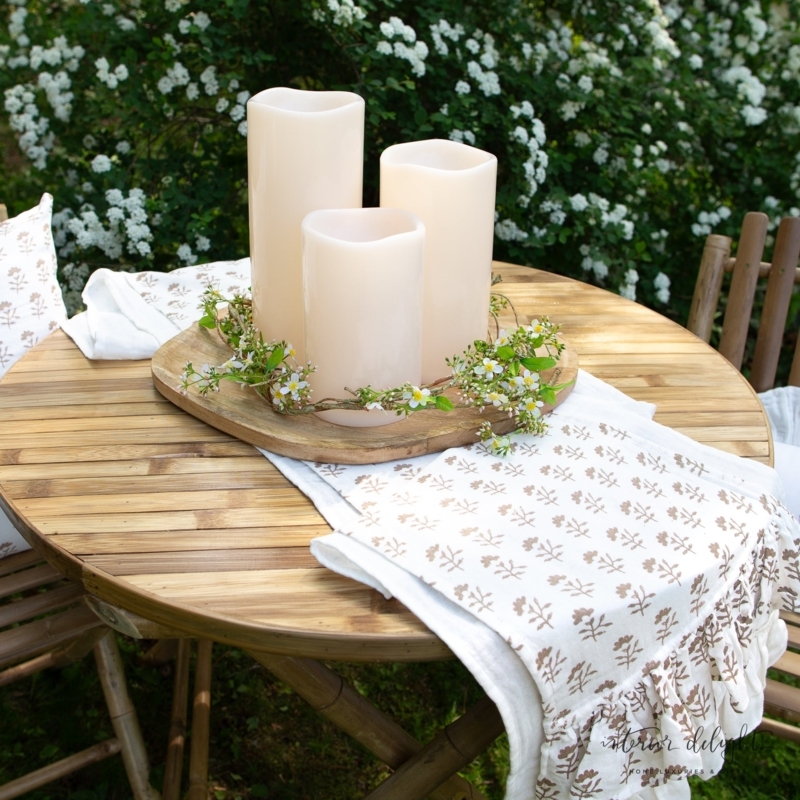 LED Candles: Wavy Top Flameless Pillars, Garden Styling