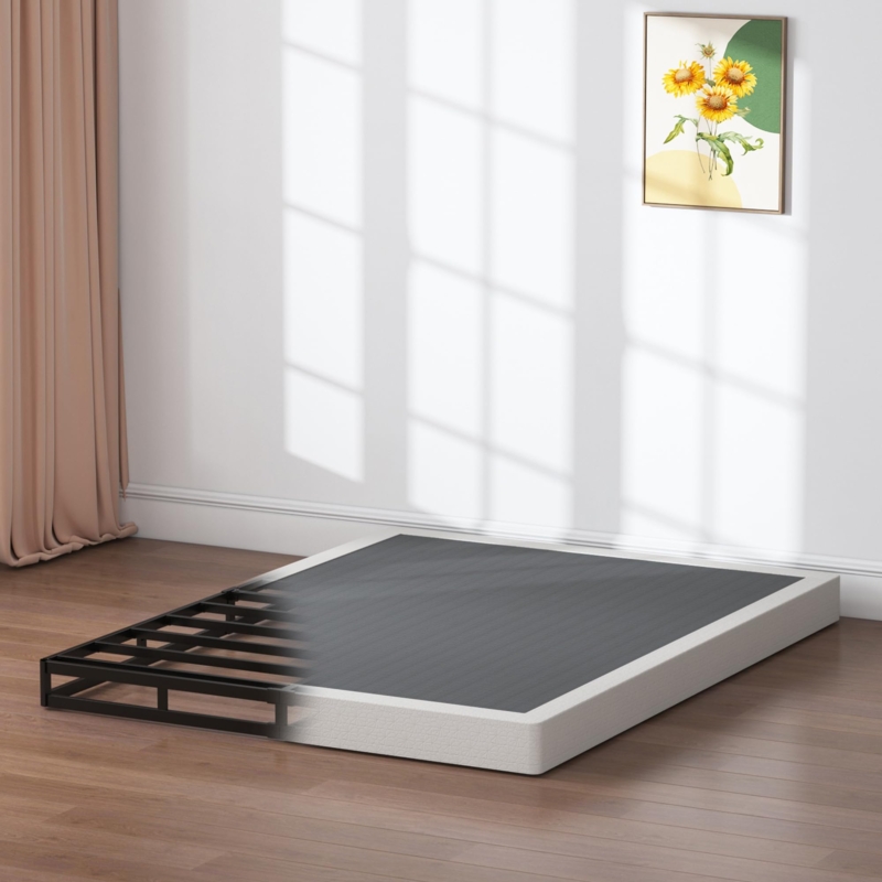 Low Profile Box Spring Cutaway Visual showing Metal Slat Frame