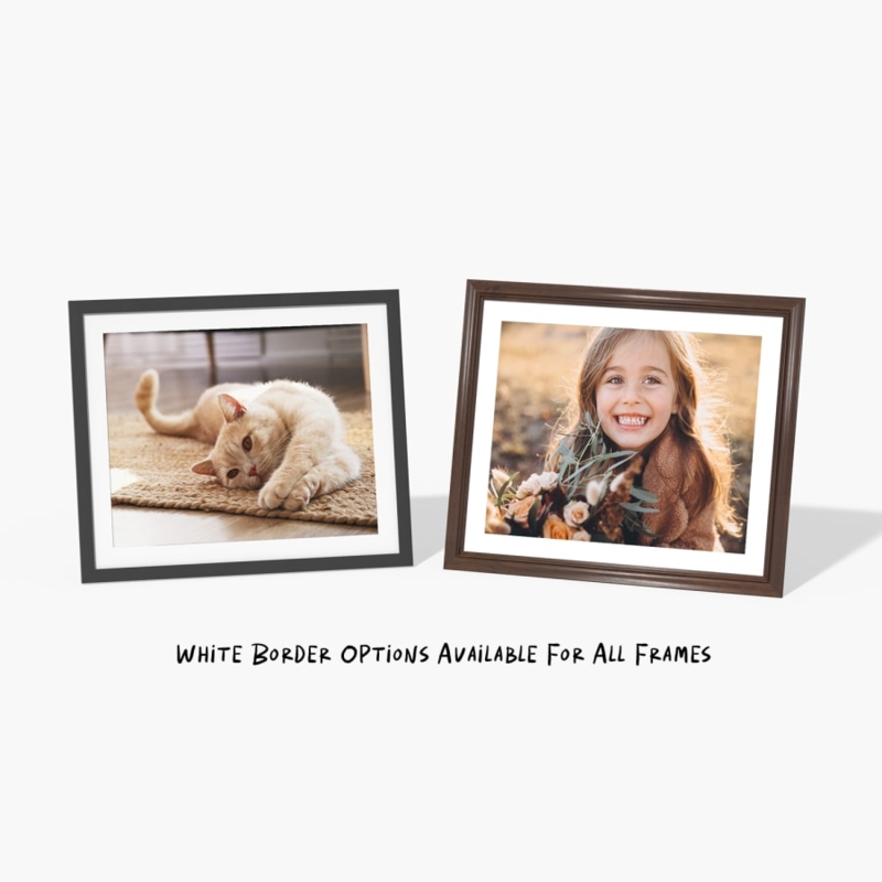 Matted Gallery Wall Frames with Contrasting Finishes Set